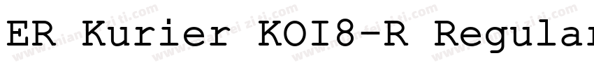 ER Kurier KOI8-R Regular字体转换